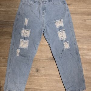 Distressed Blue Jeans for Men